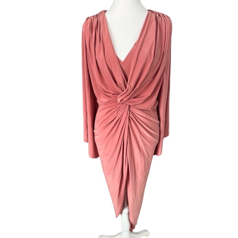 Misa Los Angeles HiLo Dress Angel Sleeve Flattering Romantic Spring Easter Small
